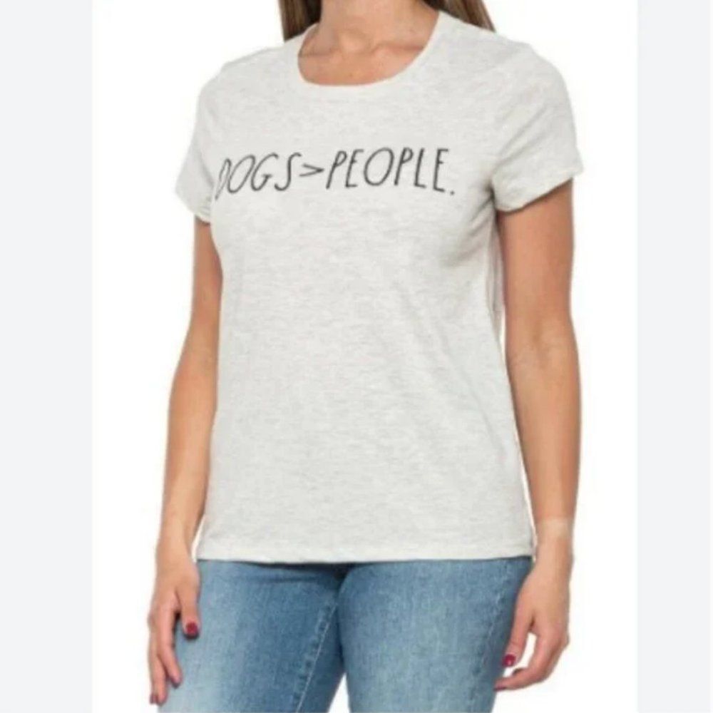 Rae Dunn Women's Dogs > Than People T Shirt Size XL